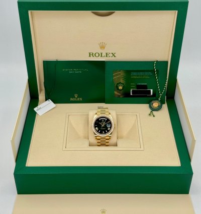 Rolex Day-date 40 New 2024 Day-date 40mm 228348rbr Presidential Diamond Bezel Green Dial