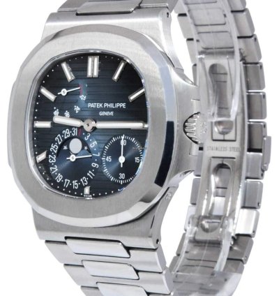 Patek Philippe Nautilus Complication Steel Blue Dial Watch 14 5712 1a