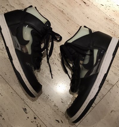 Ds Nike Dunk High Comme Des Gar Ons Clear