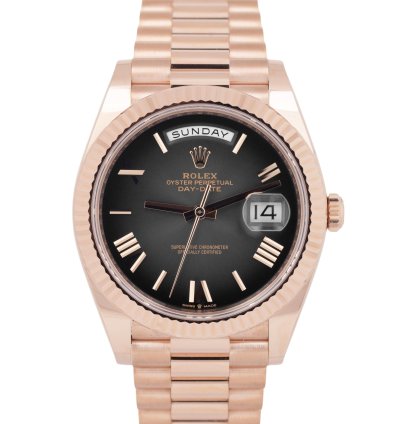 Rolex Day-date 40 New 2024 Papers Rolex Day-date 40mm President Slate Ombre 18k Rose 228235 Box