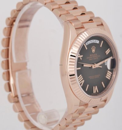 Rolex Day-date 40 New 2024 Papers Rolex Day-date 40mm President Slate Ombre 18k Rose 228235 Box
