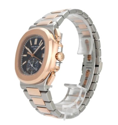 Patek Philippe Nautilus Edelstahl 18 Kt Rosegold Ref 5980 1ar-001