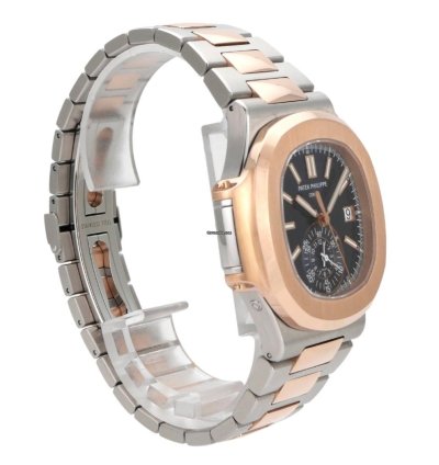 Patek Philippe Nautilus Edelstahl 18 Kt Rosegold Ref 5980 1ar-001