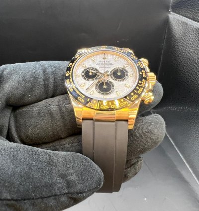 Rolex Daytona Meteorite Dial Full Yellow Gold Oysterflex