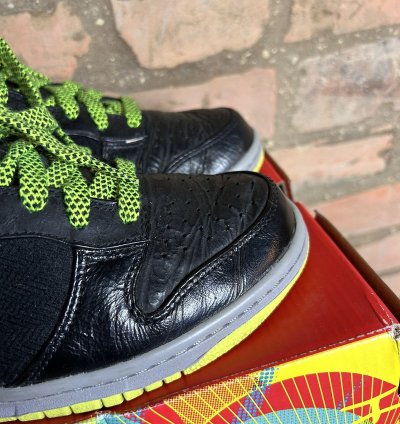 00s Vintage Nike Sb Dunk High Wrinkled Patent