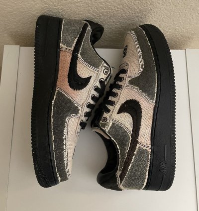 1 1 Bleached Stussy Air Force 1 Black