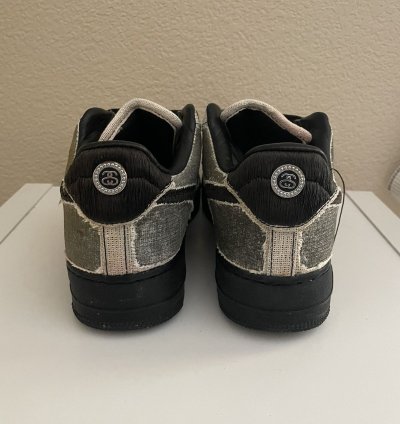 1 1 Bleached Stussy Air Force 1 Black
