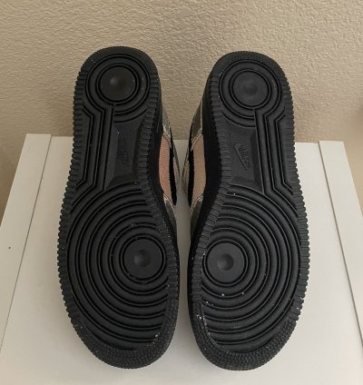 1 1 Bleached Stussy Air Force 1 Black
