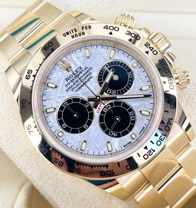 Rolex Daytona Meteorite Dial Unworn Full Set 116508 Discontinued Model Yellow Gold 2023