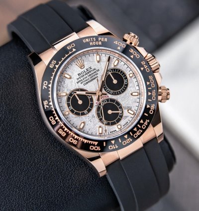 Rolex Daytona Meteorite Dial Unworn Full Set Rose Gold 116515ln