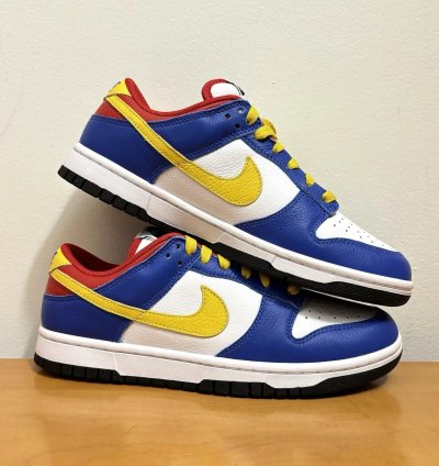 1 1 Nike Dunk Low Red Blue Yellow White