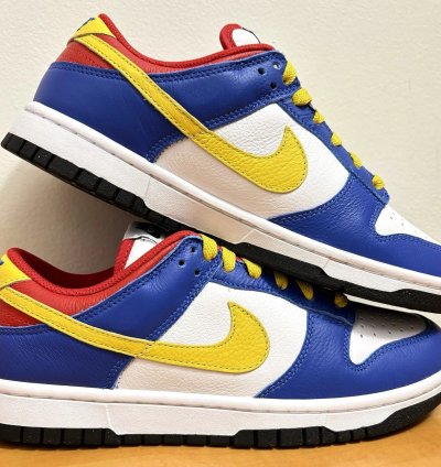 1 1 Nike Dunk Low Red Blue Yellow White