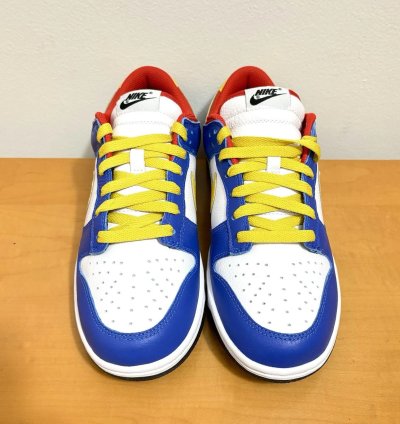 1 1 Nike Dunk Low Red Blue Yellow White