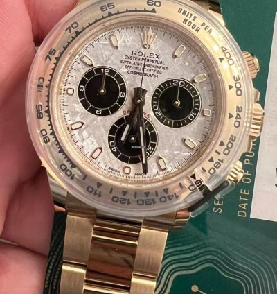 Rolex Daytona Meteorite Dial Yellow Gold Unworn 2023
