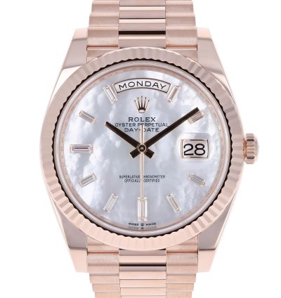Rolex Day-date 40 New 2025 228235 Mother Of Pearl Mop President Rose Gold