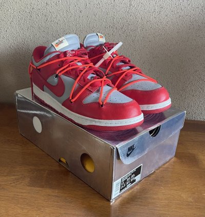 Final Drop Nike Off-white Dunk Low University Red