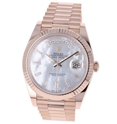 Rolex Day-date 40 New 2025 228235 Mother Of Pearl Mop President Rose Gold