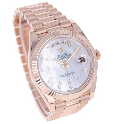 Rolex Day-date 40 New 2025 228235 Mother Of Pearl Mop President Rose Gold