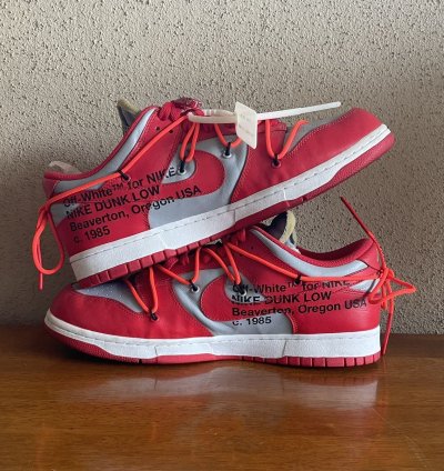Final Drop Nike Off-white Dunk Low University Red