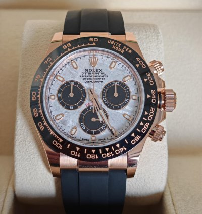 Rolex Daytona Meteorite Rose Gold Oysterflex
