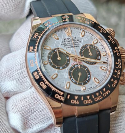 Rolex Daytona Meteorite Rose Gold Oysterflex