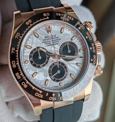 Rolex Daytona Meteorite Rose Gold Oysterflex