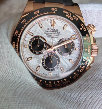 Rolex Daytona Meteorite Rose Gold Oysterflex