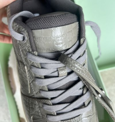 10 5 Off White Out Of Office Low Size 44 - Croc Skin Ds