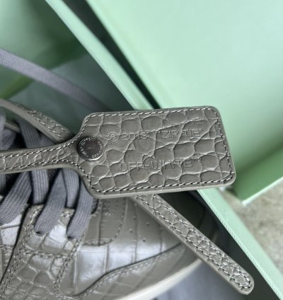10 5 Off White Out Of Office Low Size 44 - Croc Skin Ds