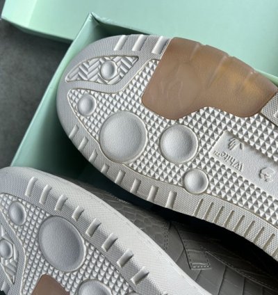 10 5 Off White Out Of Office Low Size 44 - Croc Skin Ds