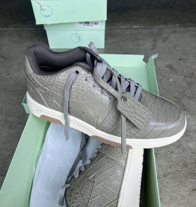 10 5 Off White Out Of Office Low Size 44 - Croc Skin Ds