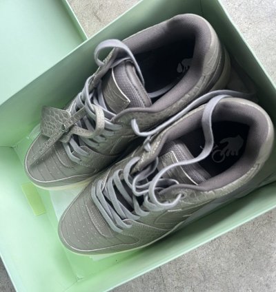 10 5 Off White Out Of Office Low Size 44 - Croc Skin Ds