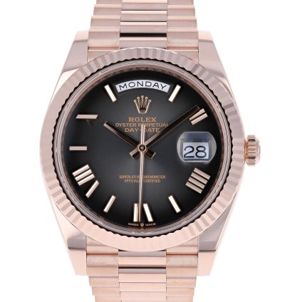 Rolex Day-date 40 New 2025 228235 Slate Ombre President Rose Gold