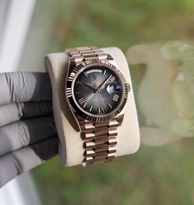 Rolex Day-date 40 New 2025 228235 Slate Ombre President Rose Gold