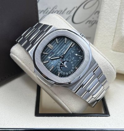 Patek Philippe Nautilus Full Set Blue Dial