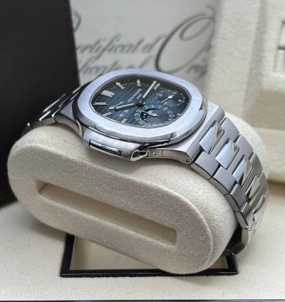 Patek Philippe Nautilus Full Set Blue Dial