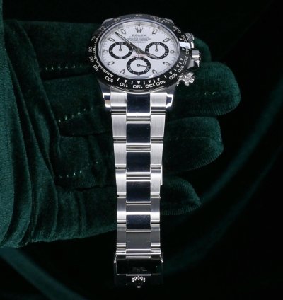 Rolex Daytona Mint Complete Set Daytona Chronograph Panda White Dial Black Bezel Steel 116500ln