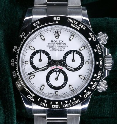 Rolex Daytona Mint Complete Set Daytona Chronograph Panda White Dial Black Bezel Steel 116500ln