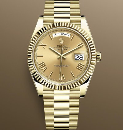 Rolex Day-date 40 New 2025 228238 Champagne Roman President Yellow Gold