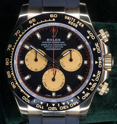 Rolex Daytona Mint Complete Set Daytona Cosmograph Paul Newman Black Yellow Gold 116518ln