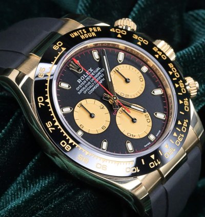 Rolex Daytona Mint Complete Set Daytona Cosmograph Paul Newman Black Yellow Gold 116518ln