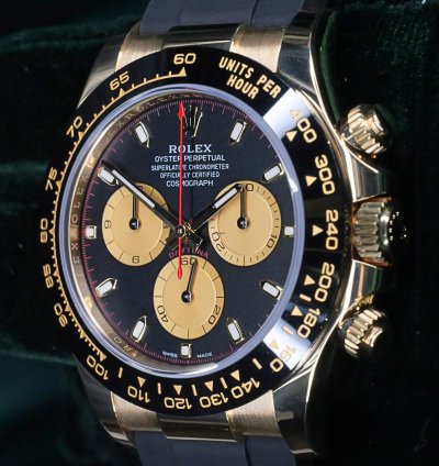 Rolex Daytona Mint Complete Set Daytona Cosmograph Paul Newman Black Yellow Gold 116518ln