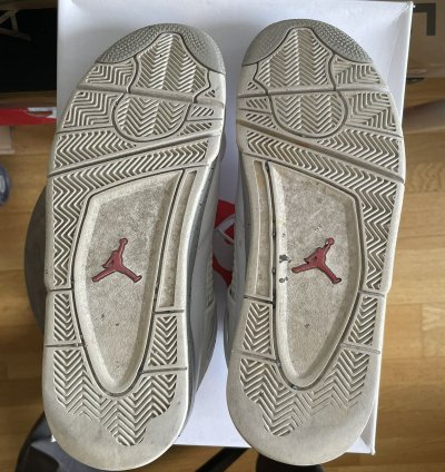 100 Original Nike Air Jordan 4 Retro White Oreo