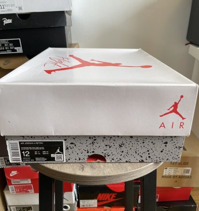 100 Original Nike Air Jordan 4 Retro White Oreo