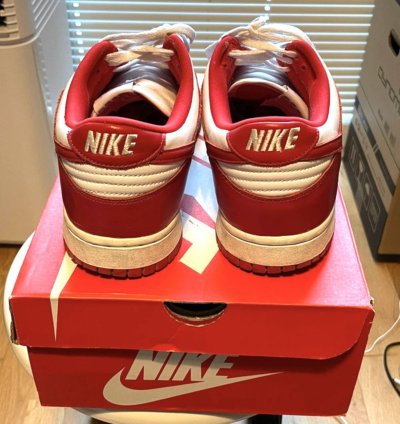 100 Original Nike Dunk Sp Low University Red St John Bred