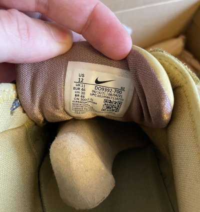 100 Original Nike Travis Scott Air Max 1 Cactus Saturn Gold