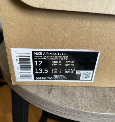 100 Original Nike Travis Scott Air Max 1 Cactus Saturn Gold