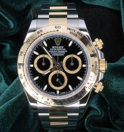 Rolex Daytona Mint Complete Set Daytona Two-tone 40mm Black Dial Yellow Gold Stainless Steel 126503