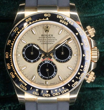 Rolex Daytona Mint Complete Set Daytona Yml Pikachu Champagne Dial Gold Ceramic 126518ln-0011