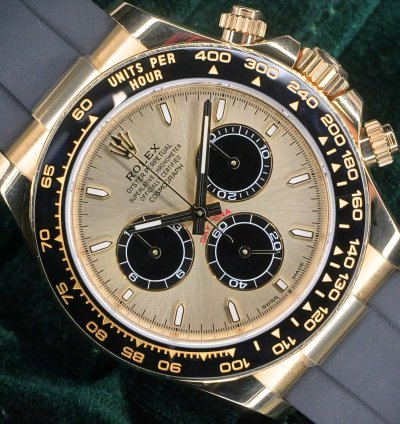 Rolex Daytona Mint Complete Set Daytona Yml Pikachu Champagne Dial Gold Ceramic 126518ln-0011